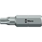 Embouts 867/1 Z BO WERA, hexagonal 1/4" pour Torx®-TH (avec alésage)