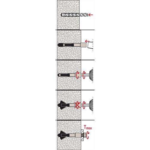 Cheville pour béton cellulaire FPX-I, acier galvanisé Anwendung 4