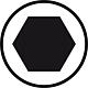 Tournevis électronique PicoFinish® tête sphérique hexagonale, lame ronde Piktogramm 1